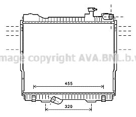 AVA QUALITY COOLING Радиатор, охлаждение двигателя DN2348